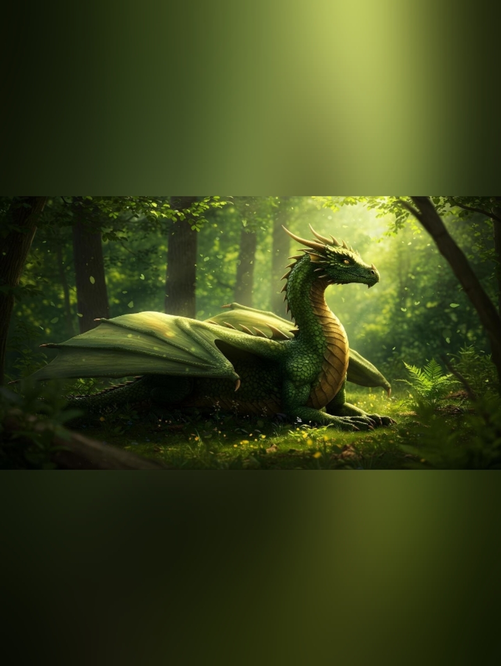 Green Dragon Large Custom Fridge Magnet Home Kitchen Decor